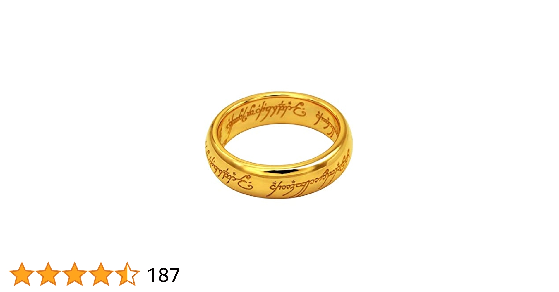 ロードオブザリング 楽天市場】ロードオブザリング指輪 ゴールド the one ring